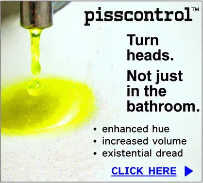 Fake ad: Turn heads. Not just in the bathroom.
