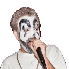 Violent Jones in face paint, Halloween 2011